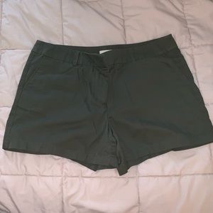 LOFT military green shorts